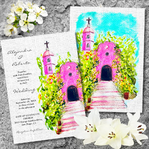 Baroque Vintage Old Town Mexican Wedding Invitation