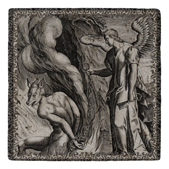 Baroque Vision of the Apocalypse - Satan Released Trivet (Front)