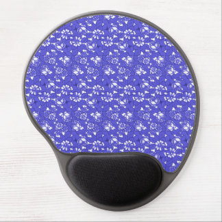 Baroque wallpaper - blue Flower Pattern Gel Mouse Pad