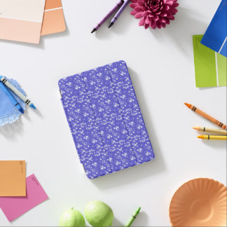 Baroque wallpaper - blue Flower Pattern iPad Mini Cover