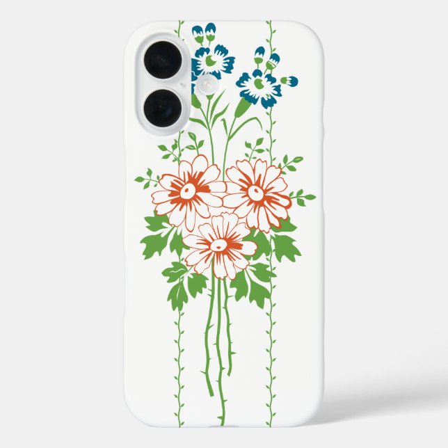 Baroque Wallpaper Flower bouquet... Case-Mate iPhone Case (Back)