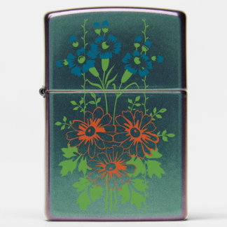Baroque Wallpaper Flower bouquet Zippo Lighter
