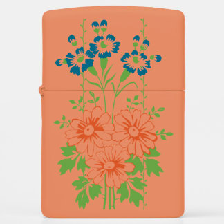 Baroque Wallpaper Flower bouquet... Zippo Lighter
