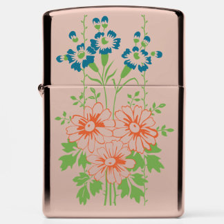 Baroque Wallpaper Flower bouquet... Zippo Lighter