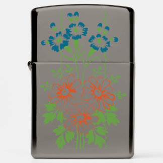 Baroque Wallpaper Flower bouquet... Zippo Lighter