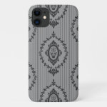Baroque Wallpaper Grey iPhone 11 Case