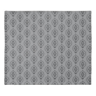 Baroque Wallpaper Grey Duvet Cover