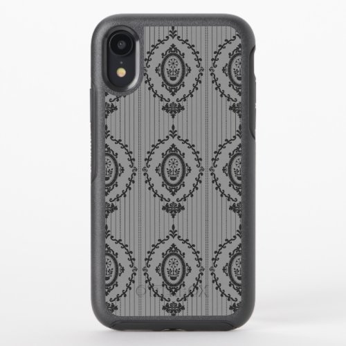 Baroque Wallpaper Grey OtterBox Symmetry iPhone XR Case