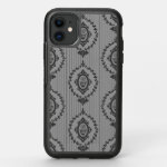 Baroque Wallpaper Grey OtterBox Symmetry iPhone 11 Case
