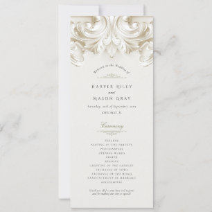 Baroque Wedding Ceremony Program