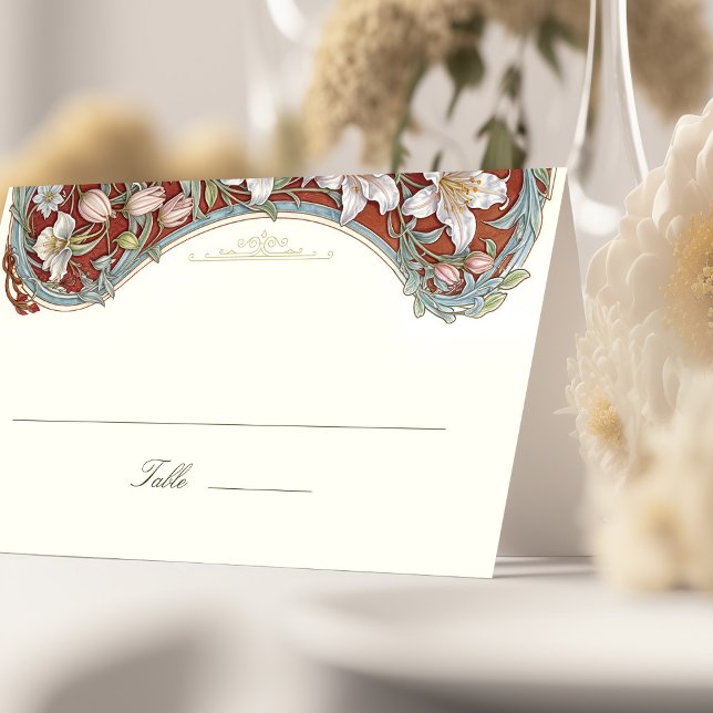 Baroque Wedding Name Card Template (Creator Uploaded)