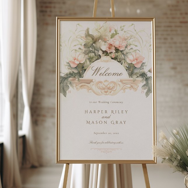 Baroque Wedding Welcome Sign (Creator Uploaded)