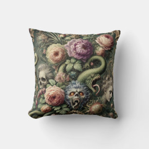 Baroquing Boundaries – Gothic Victorian Throw Pillow