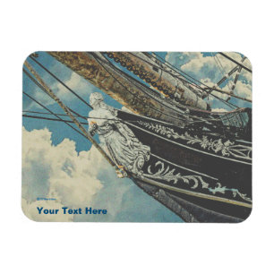 Barque Elissa Figurhead Magnet