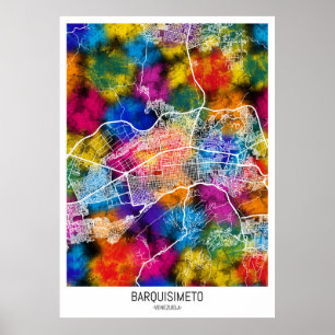 Barquisimeto Venezuela City Map Poster