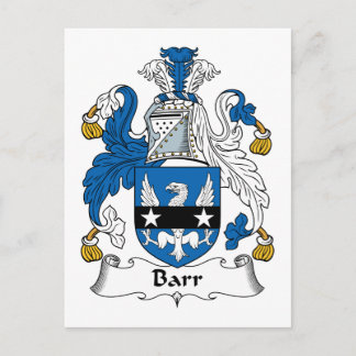 Barr Family Crest Postcard