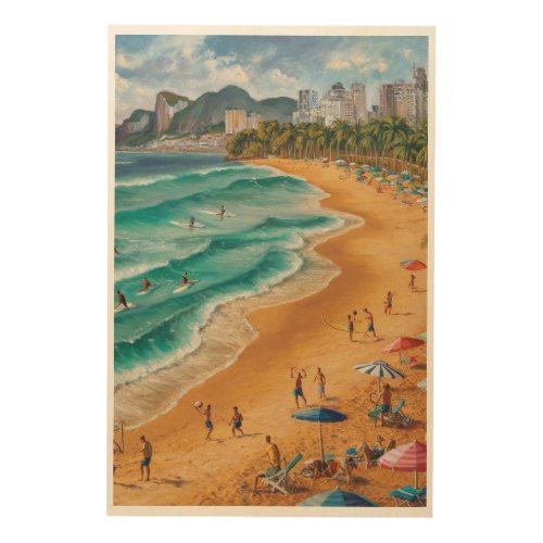 Barra da Tijuca beach Wood Wall Art