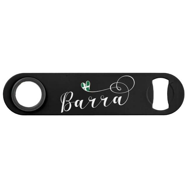 Barra Heart Flag, Barraigh, Outer Hebrides Bar Key (Front (Horizontal))