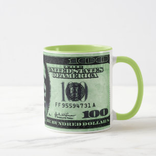 Barrack Obama 100 Dollars Bill Mug