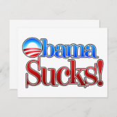 Barrack Obama Sucks (Front/Back)