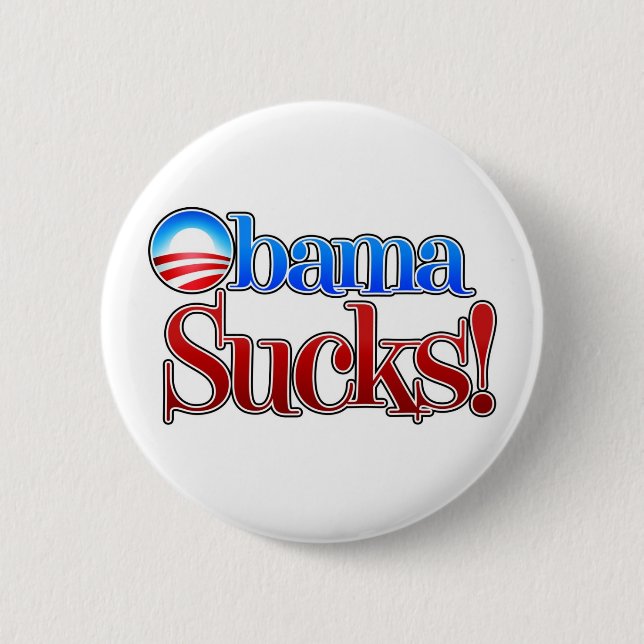 Barrack Obama Sucks Button (Front)