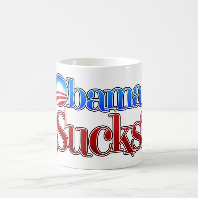 Barrack Obama Sucks Coffee Mug (Center)