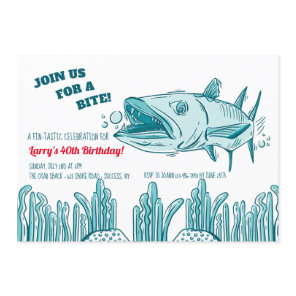 Barracuda Birthday Party Invitation