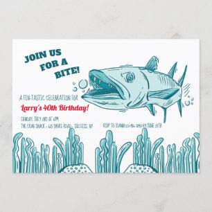 Barracuda Birthday Party Invitation