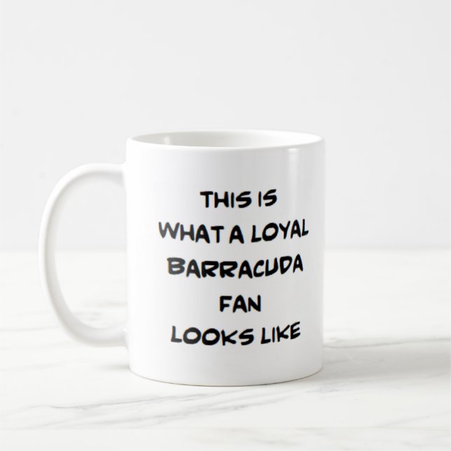barracuda fan, loyal coffee mug (Left)