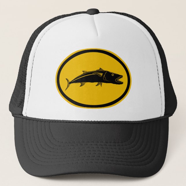 Barracuda Fish Trucker Hat (Front)