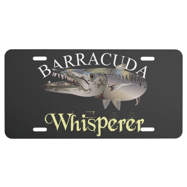 Barracuda Whisperer License Plate (Front)
