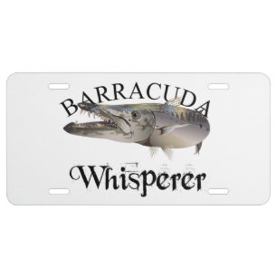 Barracuda Whisperer Light Colored License Plate