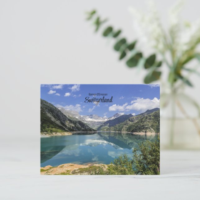 Barrage D'Emosson, Switzerland Postcard (Standing Front)