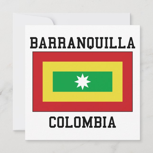 Barranquilla, Colombia Invitation (Front)