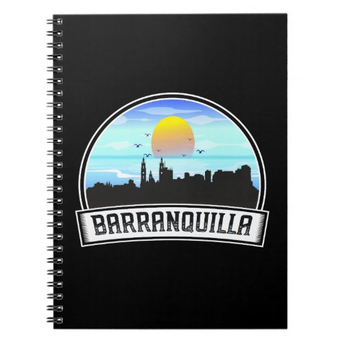 Barranquilla Colombia Skyline Panorama View Notebook
