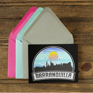 Barranquilla Colombia Skyline Panorama View Postcard