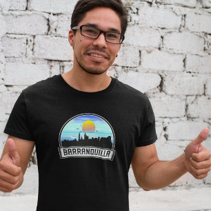 Barranquilla Colombia Skyline Panorama View T-Shirt