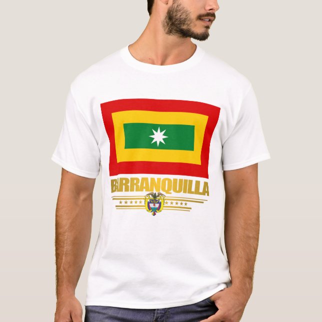 Barranquilla Flag Apparel T-Shirt (Front)