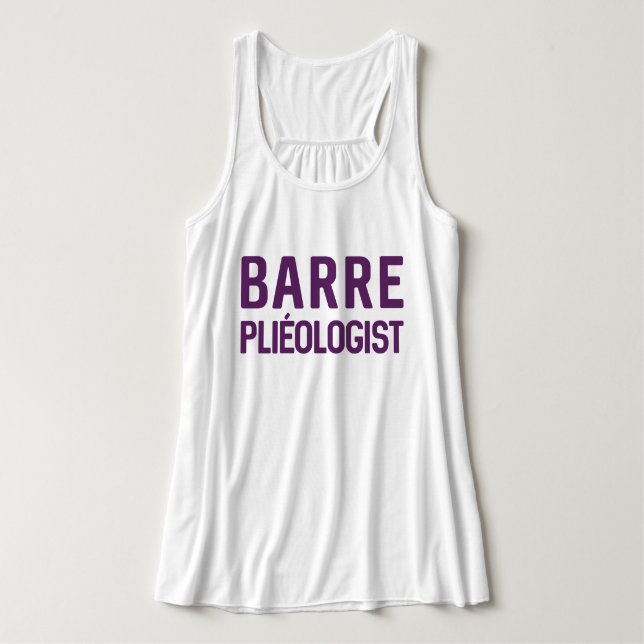 BARRE Pliéologist | BARRE Workout Top (Design Front)
