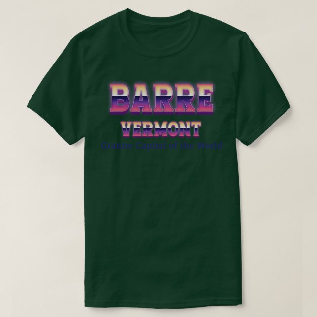 Barre Vermont T-Shirt (Design Front)