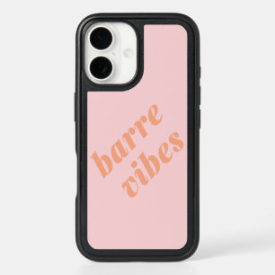 Barre Vibes Pink and Orange Ballet Dancer Design iPhone 16 Case