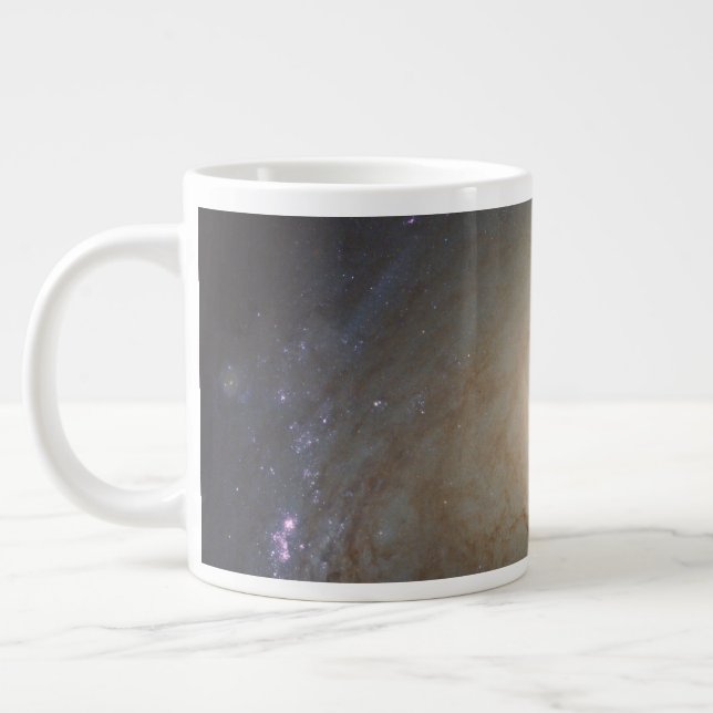 Barred Lenticular Galaxy Ngc 3368 Giant Coffee Mug (Left)