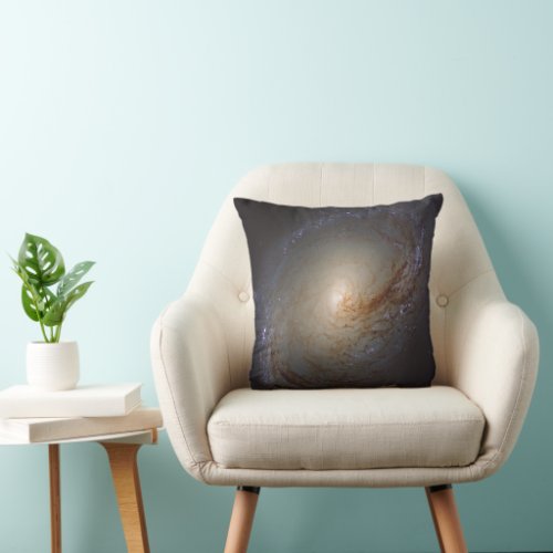 Barred Lenticular Galaxy Ngc 3368 Throw Pillow