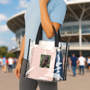 Barred Owl Clear Tote Bag