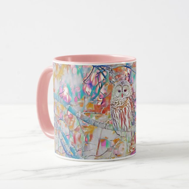 Barred Owl Mug (Front Left)