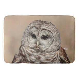 Barred Owl of the Hudson Valley – Nature & Wildlif Bathroom Mat
