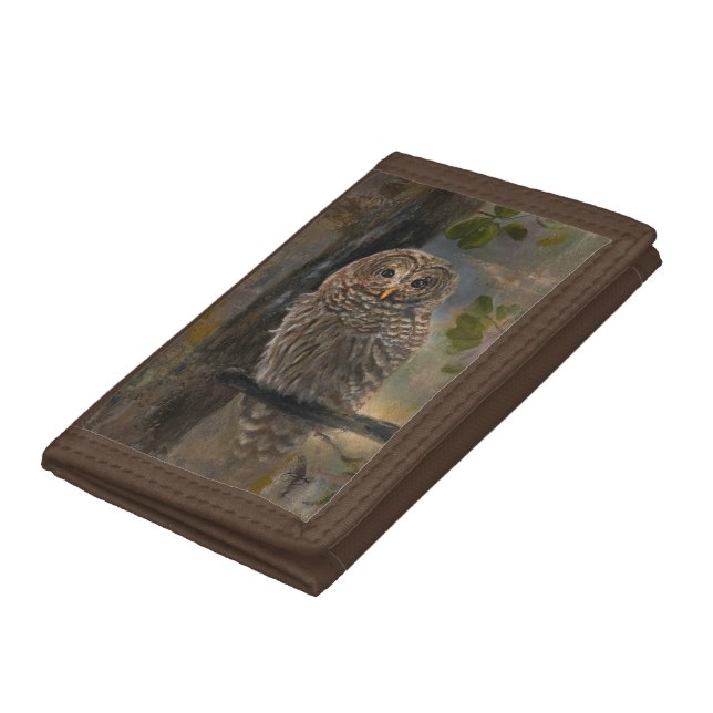 Barred Owl Tri-fold Wallet (Bottom)