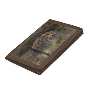 Barred Owl Trifold Wallet
