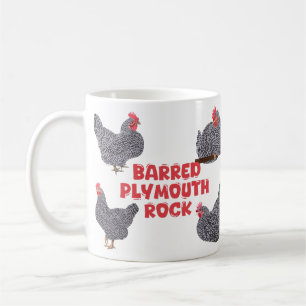 Barred Plymouth Rock Chickens Coffee Mug