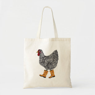 Barred Rock Chicken Tote Bag
